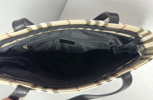 Burberry London Nova Check Coated Canvas Shoulder Tote Bag - Picture 23 of 24