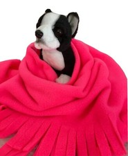 DOG Pet Blanket Travel Throw Cover Grate,NEON PINK,BREAST CANCER
