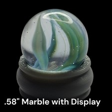 Glass Cateye Marble With Display Included lot 5983