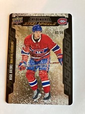 2019-20 UD credentials Steel Wheels Gold /99 Nick Suzuki sw-17 rookie rc