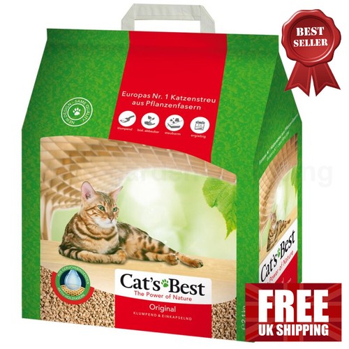 Cat's Best Original Cat Litter Clumping Wood Pellets Low Dust 10L 20L
