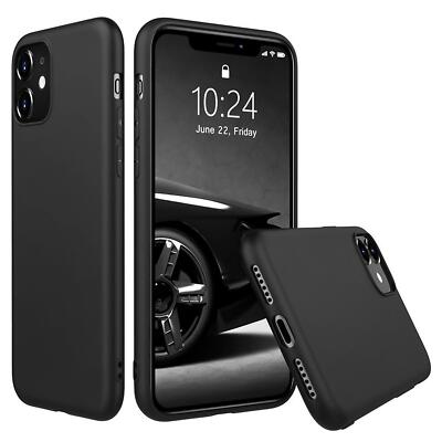 Schutzhülle Für iPhone 11 Handy Hülle Slim Case Cover Tasche Schwarz matt