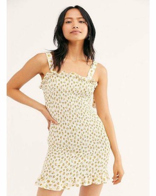 free people bella smocked slip