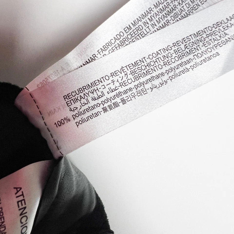 Zara Faux Vegan Leather High Neck Quarter Sleeve Backless Mini Party Dress Black - Image 3 of 4