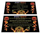 Williams Pinbot Pinball Custom Apron Instruction Cards