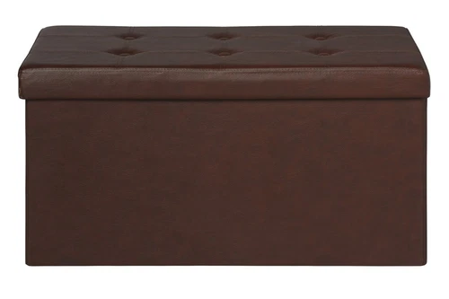 LIVARNO home Sitztruhe San Diego Bank mit Stauraum 82 x 40 x 40 cm - BRAUN
