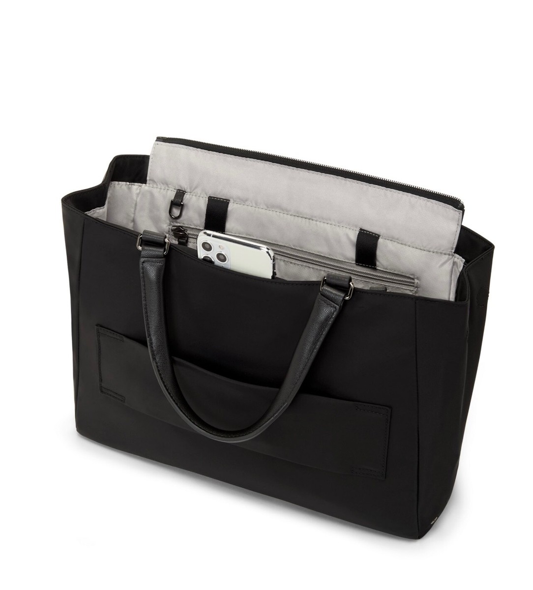Tumi Valetta Medium Tote 146571-T522 Black/Gunmetal Retail for