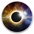 2 x Vinyl Stickers 30cm - Amazing Lunar Eclipse Moon Space Cool Gift #14304