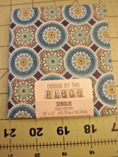 Design by the Piece Blue and Yellow Mosaic Fat Quarter, FREE SHIPPING