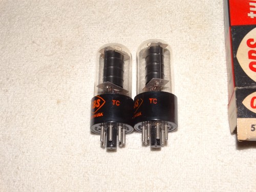 2 x 5V6gt CBS Tubes *Clear Glass*Super Strong Matched Pair*NOS-NIB *#1 - Picture 4 of 4