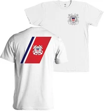 US Coast Guard Flag USCG Seal Front and Back Shirt - NEW