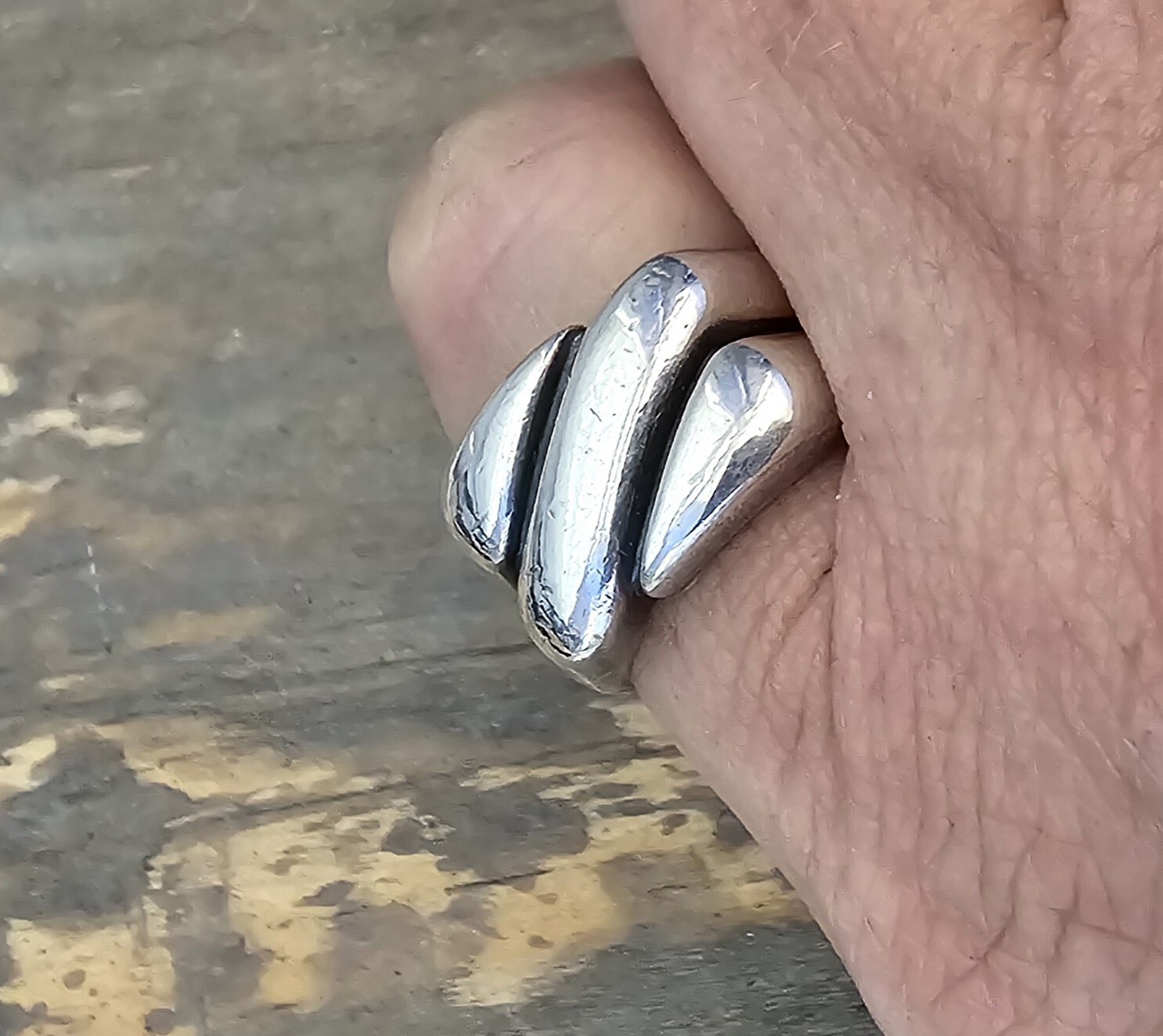 Retired James Avery Rectangle Linear Ring Size 6.5 - image 2