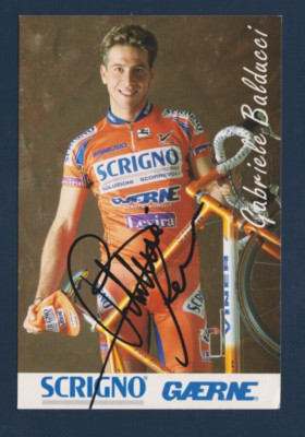 CYCLING cycling card GABRIELE BALDUCCI team SCRIGNO GAERNE signed