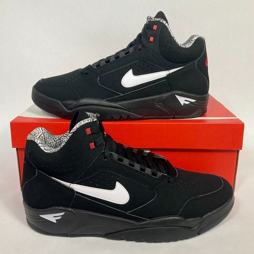 Nike Air Flight Lite Mid 'Black White' Men's Basketball Sneakers DQ7687-003 NEW