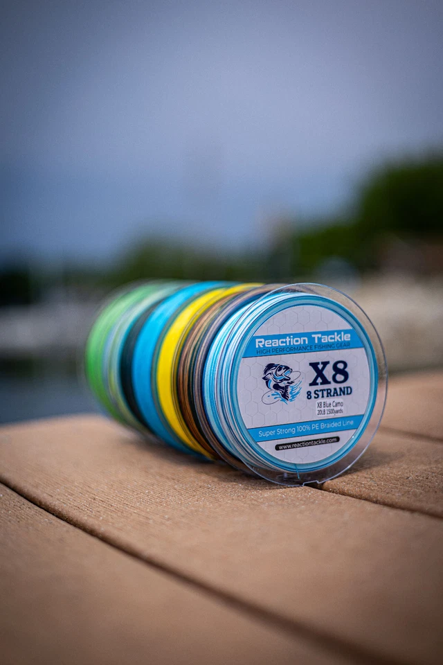 Reaction Tackle Pro 8 Strand Braided Fishing Line Saltwater or Freshwater Hi Vis - Image 4 of 4