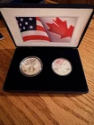 2019 Pride of Two Nations 2pc Set Of Pure Silver Dollars In Presentation Box
