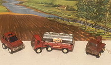 BuddyL Texaco Set Tanker, Tow Truck and Security Car Played With