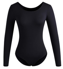 Women Long Sleeve Dance leotards for Ballet Adult lady Train top 4028-S-06