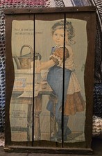 Sunlight Soap Vintage Advertisement On Wood This Is The Way We Wash The Clothes