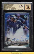 2017 Bowman Chrome Rookie Blue Refractor /150 Manny Margot BGS 9.5 Auto READ 1o3
