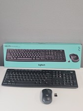LOGITECH MK270 FULL SIZE WIRELESS KEYBOARD W/ MOUSE AND USB RECIEVER