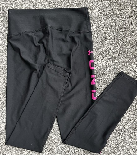 Leggings de compresión Under Armour para mujer medianos negros rosas HeatGear negros - Imagen 2 de 9