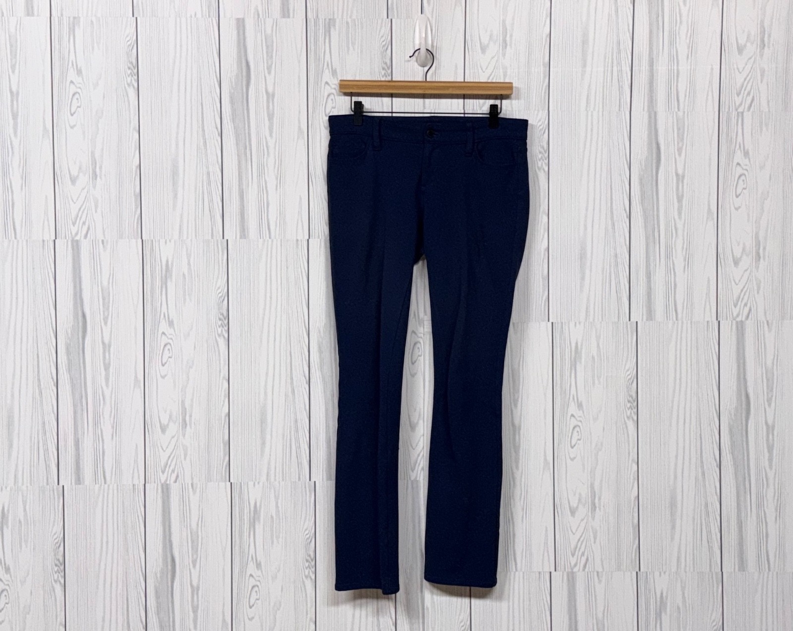 Ann Taylor pants womens size 4 modern skinny low rise solid navy stretch