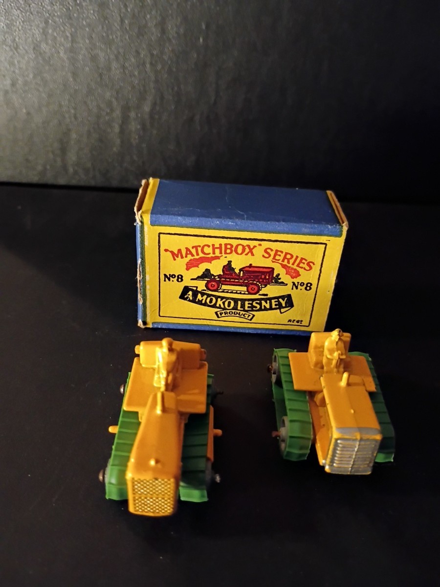 Matchbox Two #8 Caterpillar Tractors In Original B1 Box | eBay