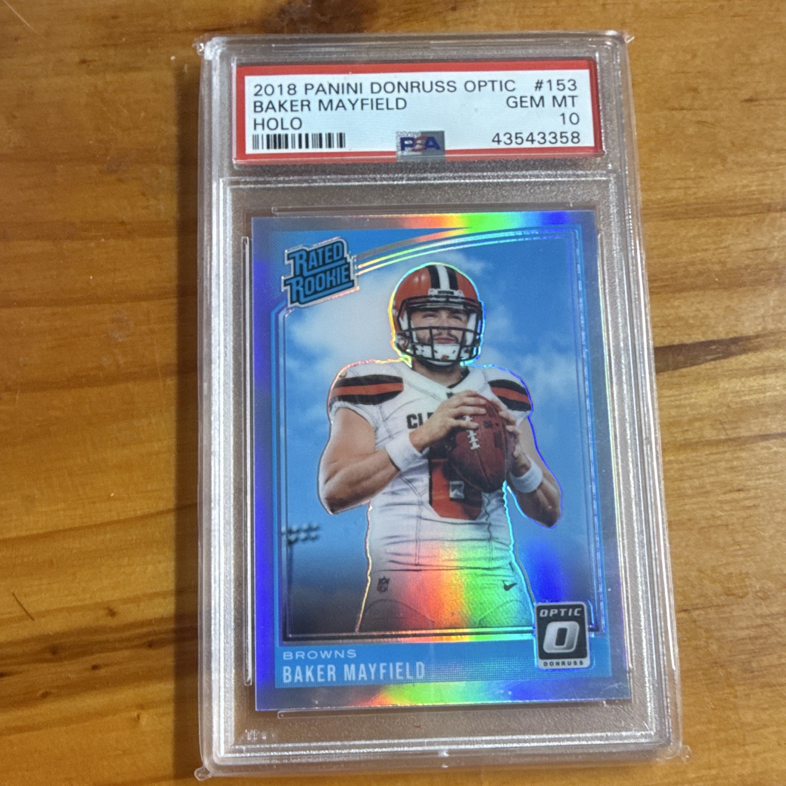 Baker Mayfield Panini Donruss Optic #153 Holo
