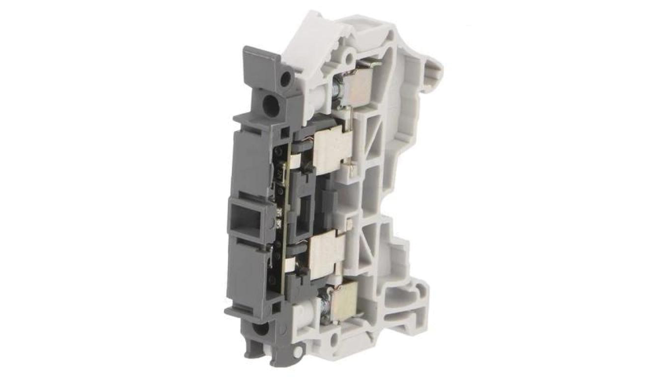 SNK rail terminal block 0.2÷4mm2 tracks 1 terminals 2 screw terminal 1SN /T2UK