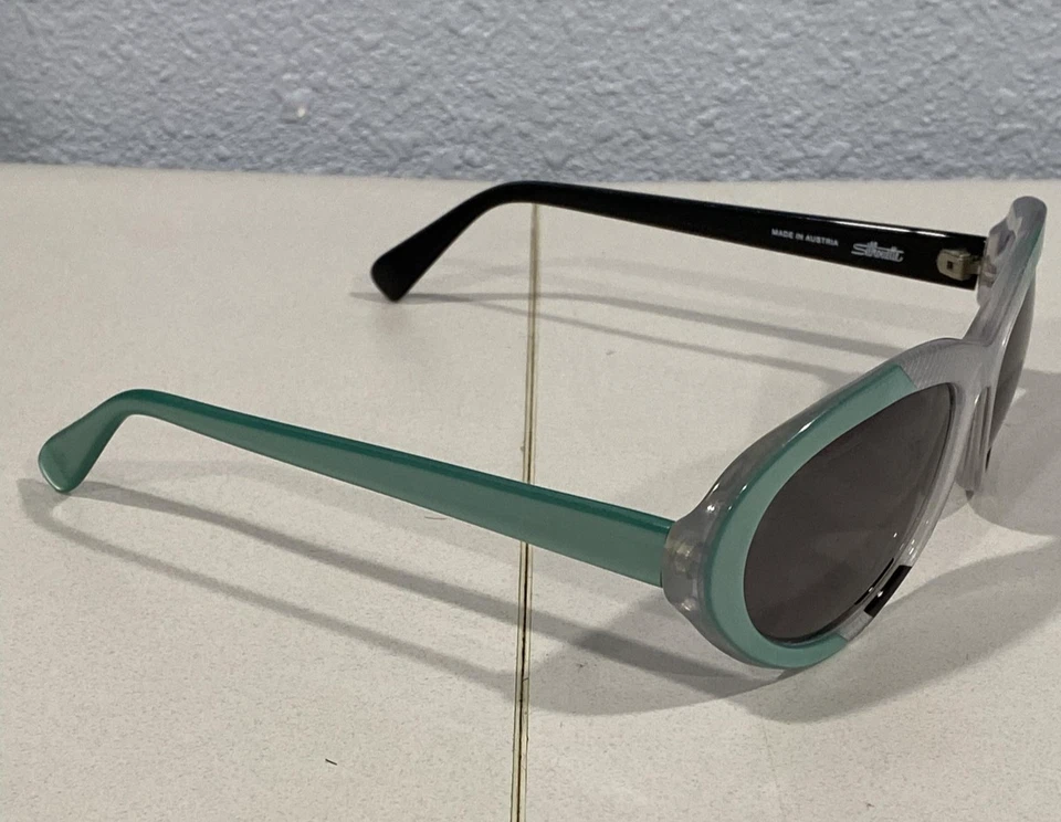 Gafas de sol Silhouette para mujer 58-17 ojo de gato verde menta hechas en Austria M3116/73 Foto 4 de 4