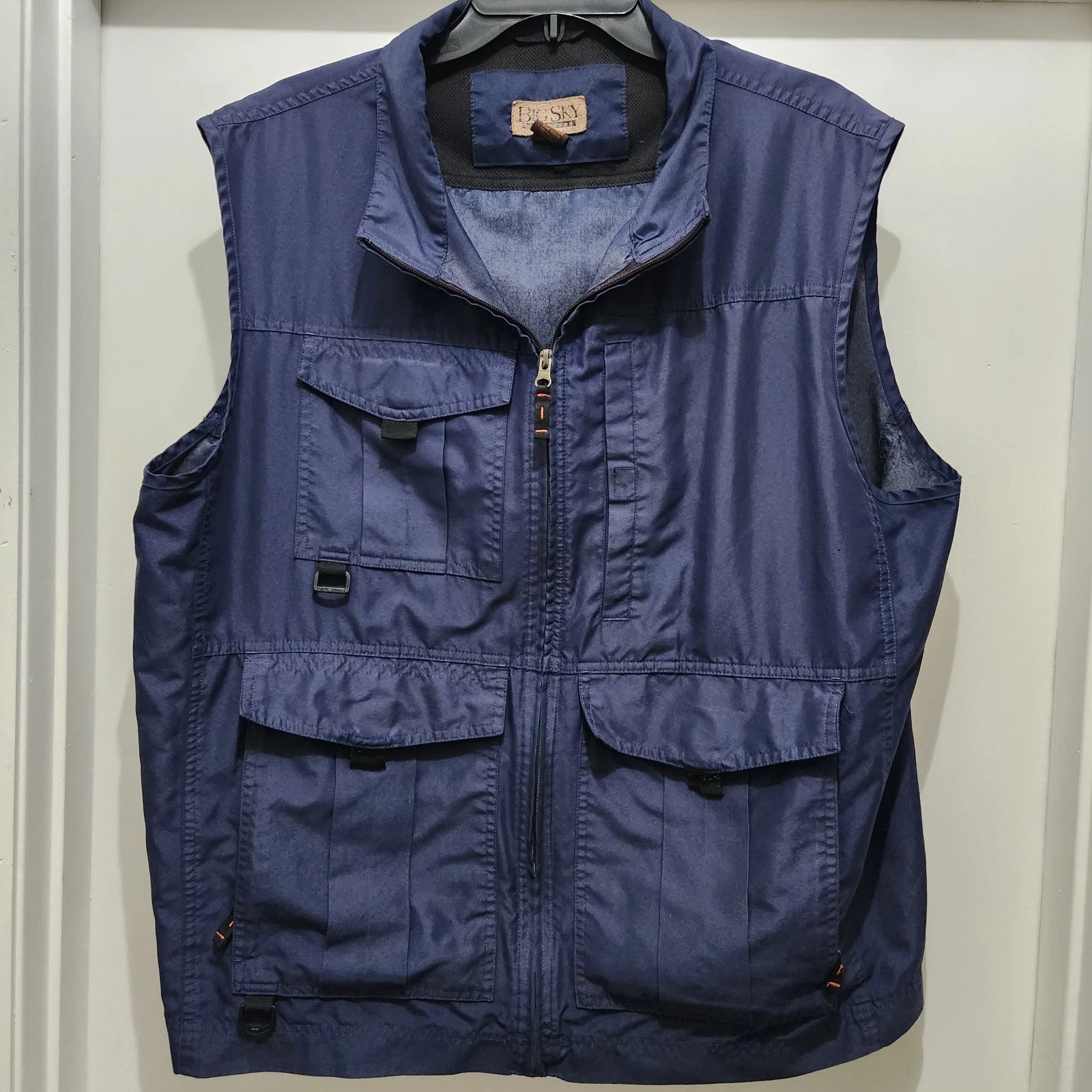 Big Sky Outfitters Unisex Blue Fishing Vest