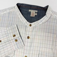 Carbon 2 Cobalt Long Sleeve Button Shirt Men's Size XL Multicolor Stitch