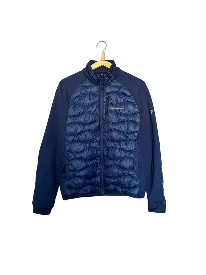Chaqueta de Plumón Ligera Azul Marino Híbrida Helio Peak Perfomance De Colección Foto 2 de 4