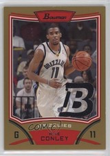2008-09 Bowman Draft Picks & Stars Relics Gold 4/10 Mike Conley #BRMC 15wb