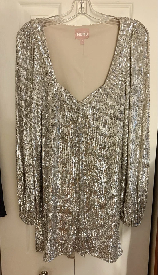 ¡¡MUÉSTRAME TU MUMU Mini VESTIDO LENTEJUELAS CHAMPÁN!! Talla Med!! Foto 3 de 4