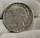 1922 S US Peace Silver Dollar $1 XF (Cleaned)