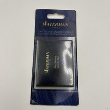 WATERMAN Serenity Black Ink Cartridges 8 Long Cartridges New With Box 