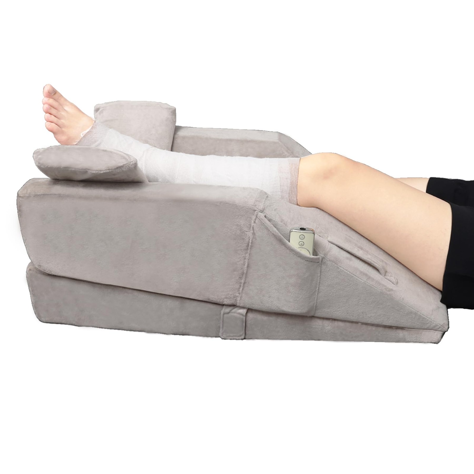 WDBBYL Leg Elevation Pillow, 3 Modes for Knee Ankle & Leg Raise After Surgery...