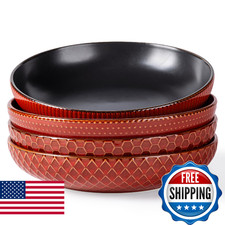 GBHOME 9.5'' Large Pasta Bowls, 42 Ounce Stoneware Salad Bowls for Kitchen, Cera