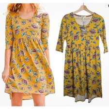 Matilda Jane Yellow Floral Babydoll Dress  "A Place in The Sun" Medium 