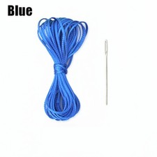 Diy Leather 42cm Steering Wheel Cover With Needles Thread Stitch Wrap For Truck