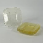 6 Indiana Glass Lorain Basket Salad Plate Yellow 5.5" Depression Antique 20s 30s