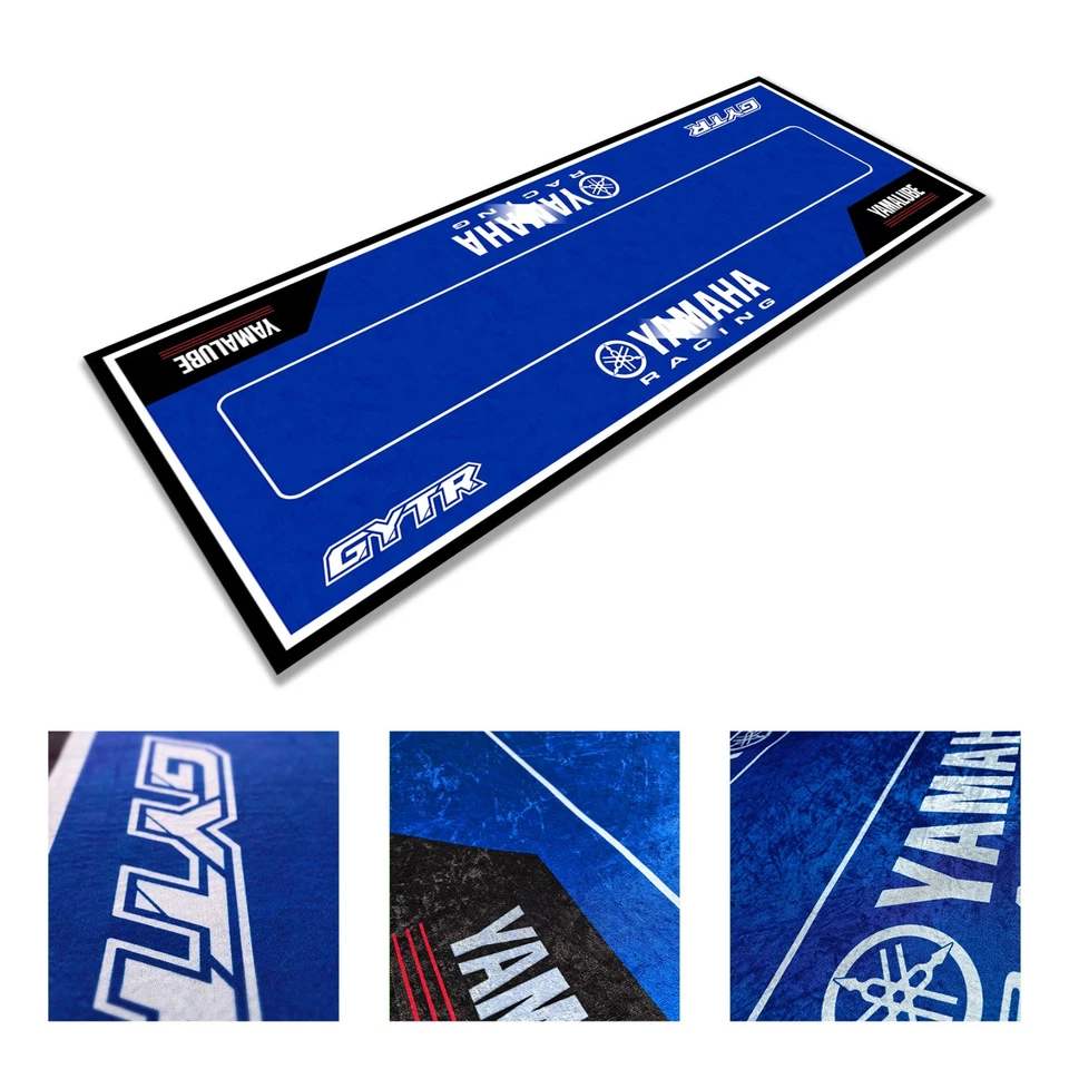 Alfombrilla de garaje para motocicleta taller para Yamaha YZF R1 R3 R6 R7 31"" x 87"" Foto 2 de 4