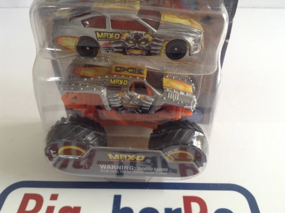 🔥Lot vintage🚗SPIN MASTER MONSTER JAM MAX-D RACECAR 2 PACK🔥🍂  SALE 🍂 - Immagine 3 di 4