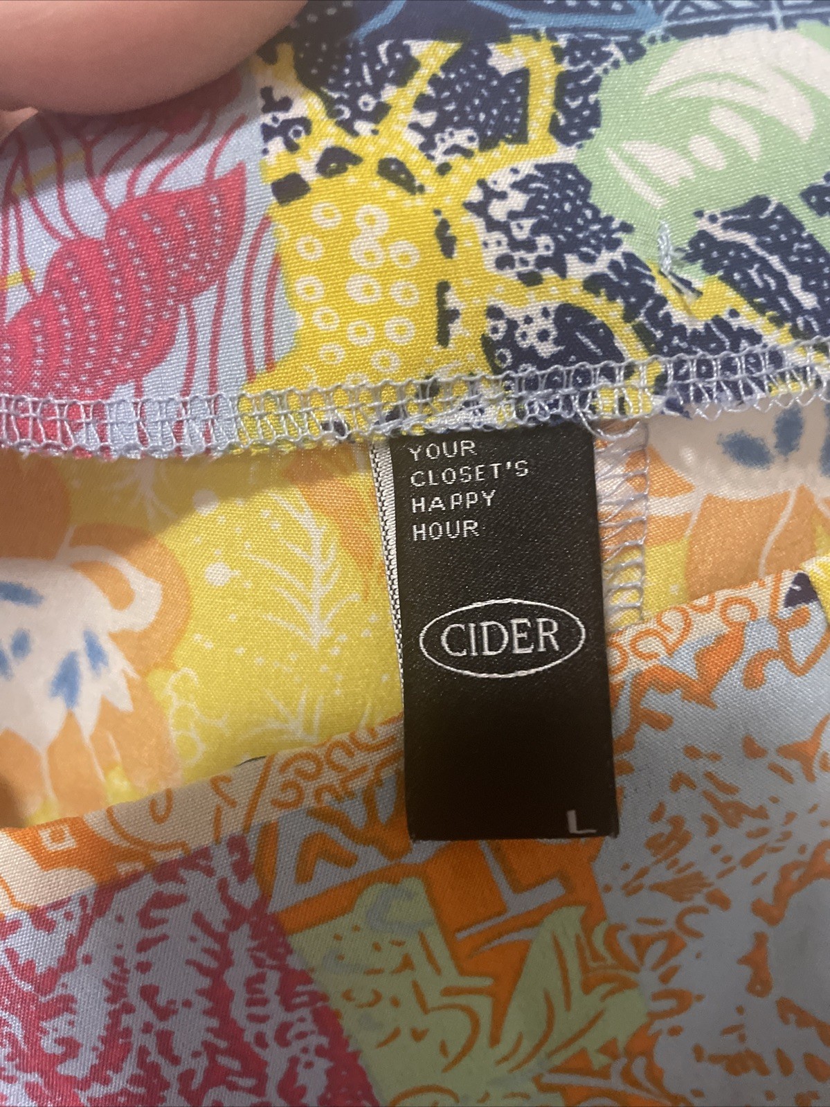 Cider Patchwork Pants Multicolor Lightweight Stra… - image 6