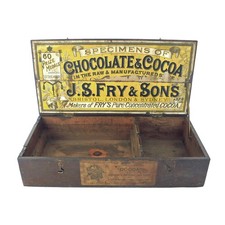 Antique J S Fry & Sons Specimen Box