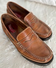 G.H. Bass Co. Bass Flex Leather Weejuns Penny Loafers Shoes Brown. Men s 11M