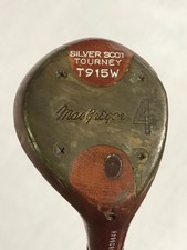 MacGregor Silver Scott Tourney T915W 4 Persimmon Wood Stiff Steel Shaft 43"