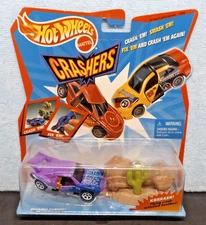 HOT WHEELS CRASHERS: BOULDER BASHER (1998) Clean Excellent Card & Car